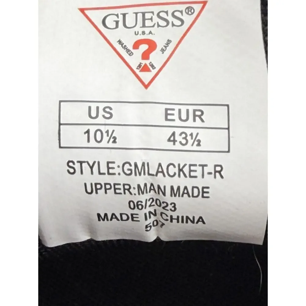 Guess Shoes Mens Size 10.5 Black Synthetic Casual Comfort Sneakers GMLACKET-R